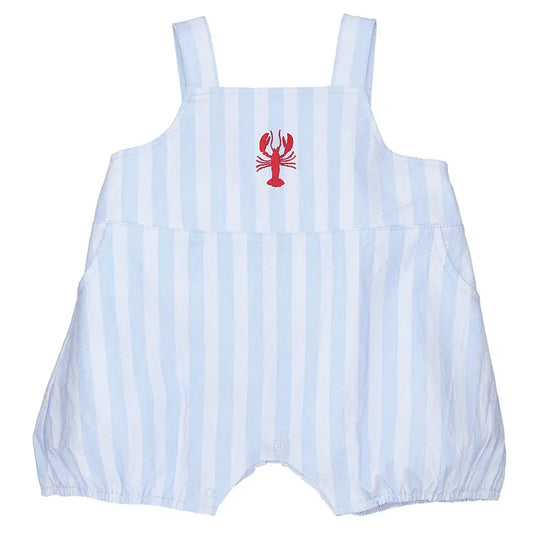 Bubble Overall Romper- Lobsters