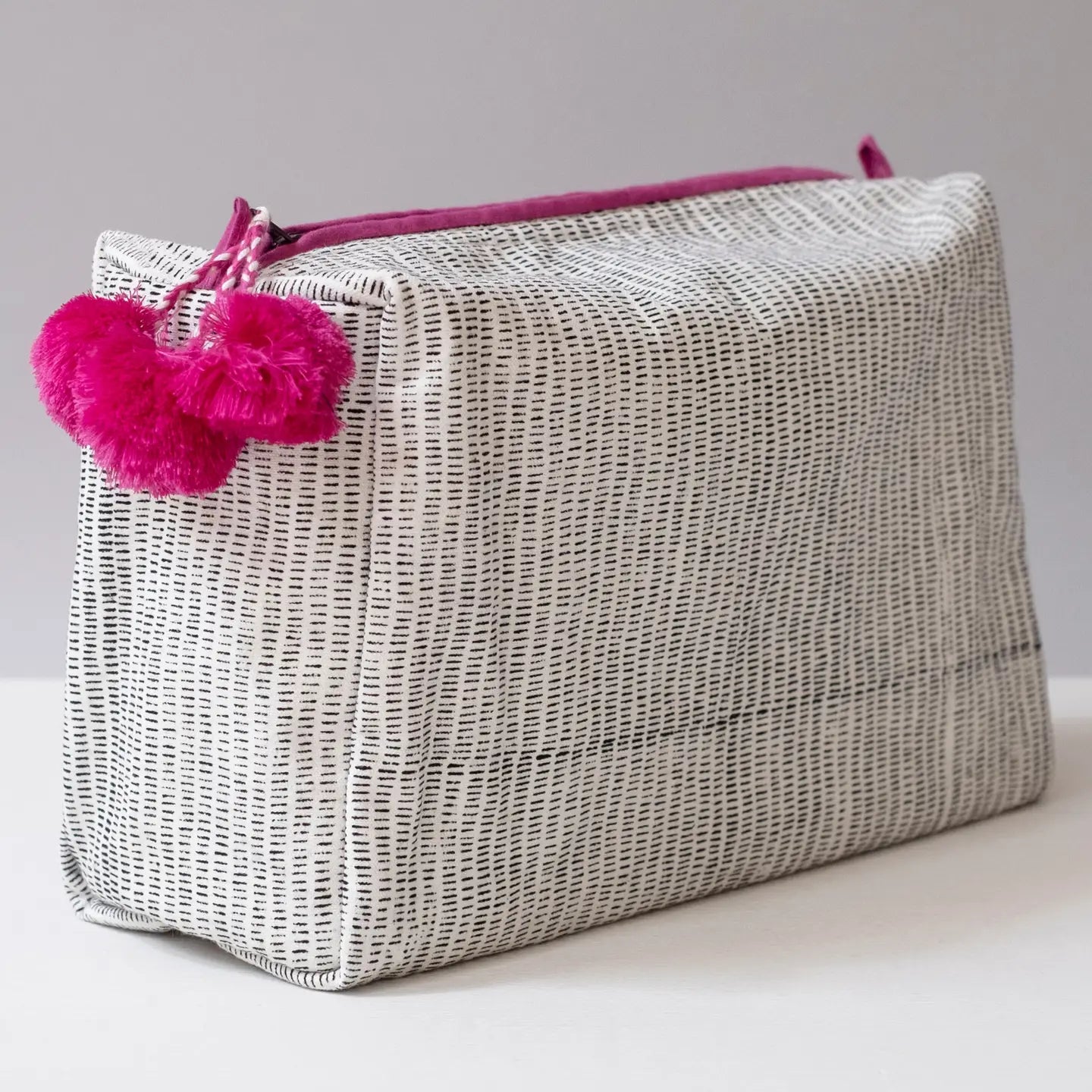 Toiletry Bag – Black Stripes