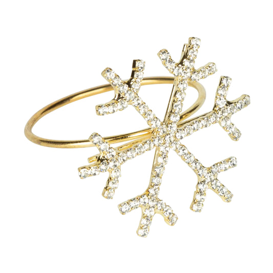 Snowflake Napkin Ring Set