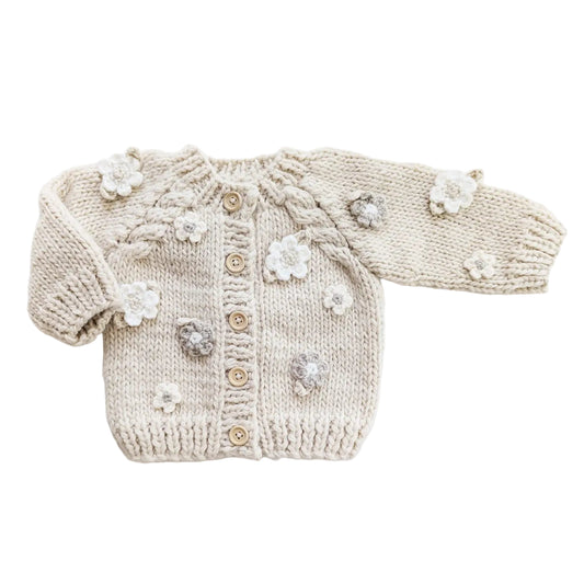 Natural Flower Cardigan