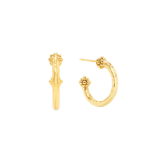 Small Berry Hoop Earrings