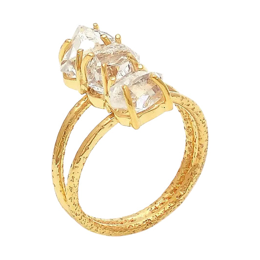 Herkimer Diamond Ring- Size 6