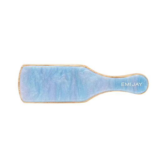 Mini Boar Bristle Brush - Blue Sugar