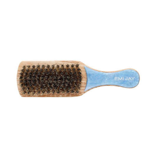 Mini Boar Bristle Brush - Blue Sugar