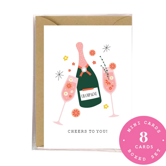 Cheers to You Boxed Cards- Set of 8