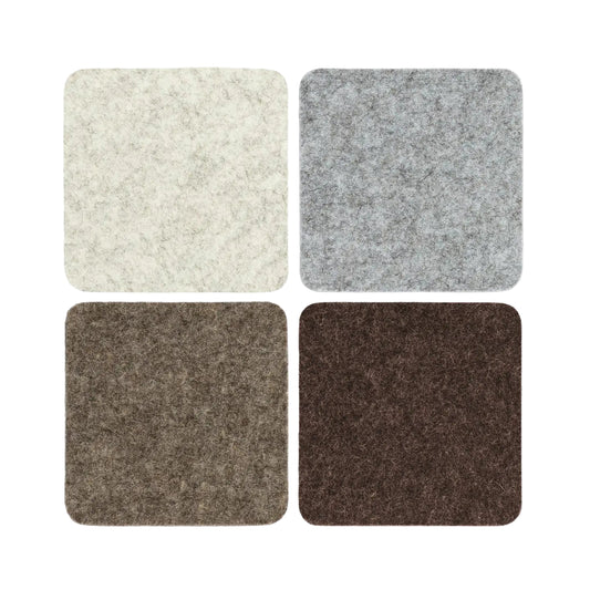 Square Felt Coasters- earth