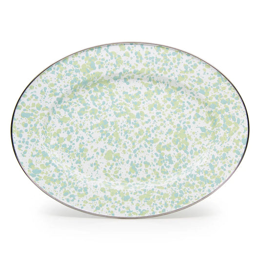 Enamel Oval Platter - Jardin