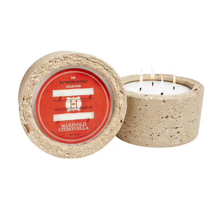 Marigold Cement Citronella Candle