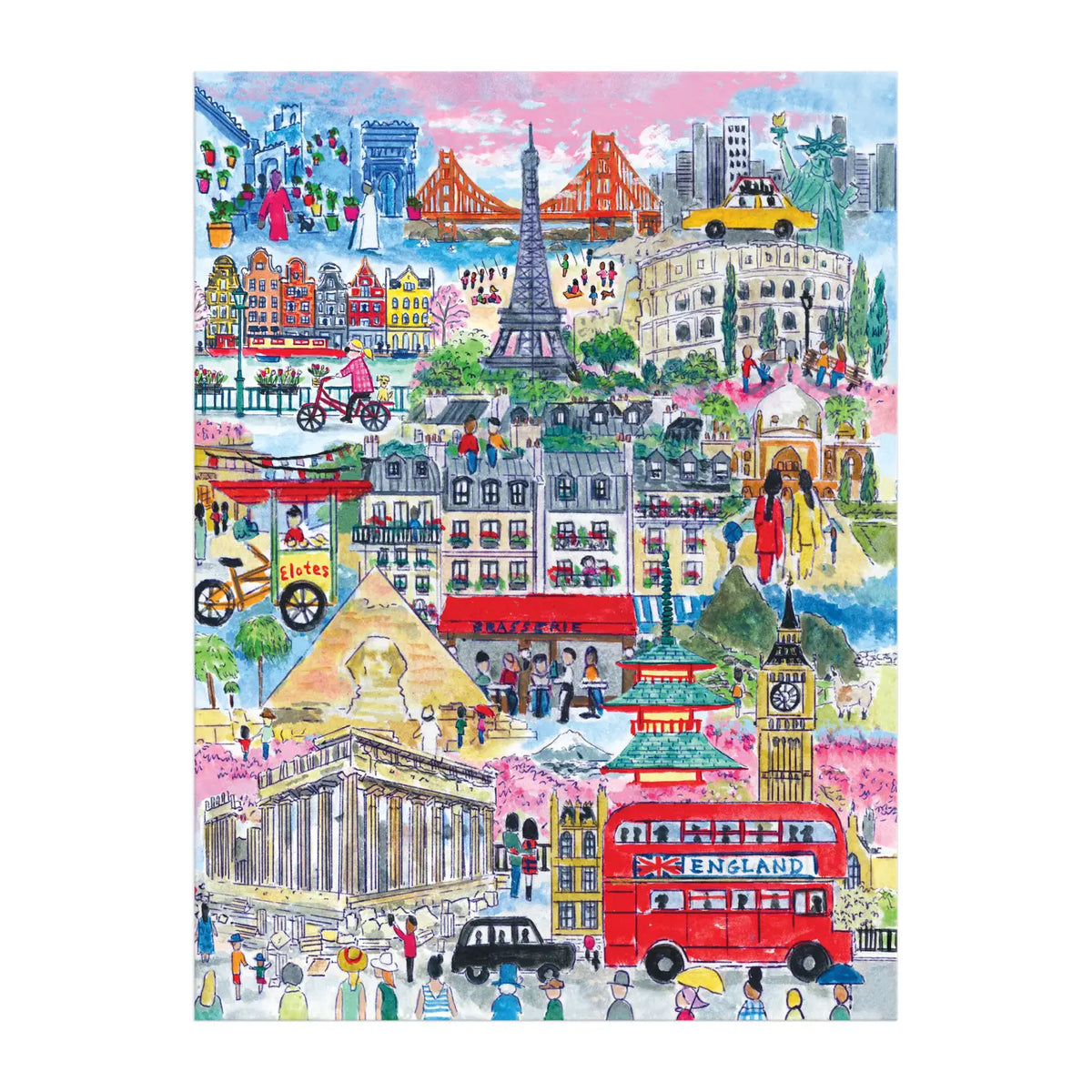 Cities Around the World 1000 Piece Puzzle