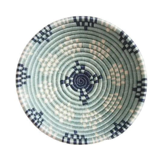 Light/Dark Blue Woven Bowl - Small