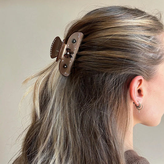 Sweetheart Clip - Cocoa Cashmere