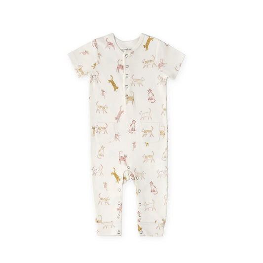 Short Sleeve Romper - Copy Cat