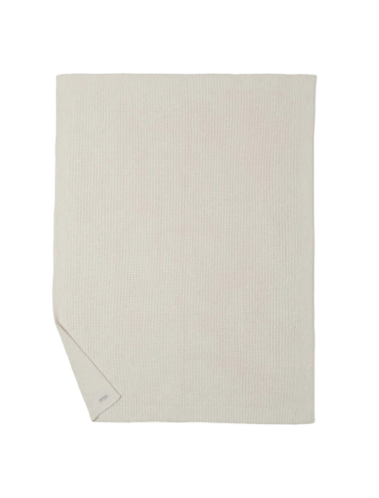 Barefoot Dreams Waffle Throw Blanket - Cream