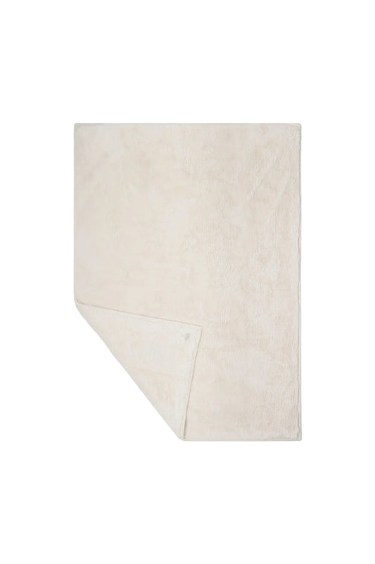 Faux Fur Throw - Cream