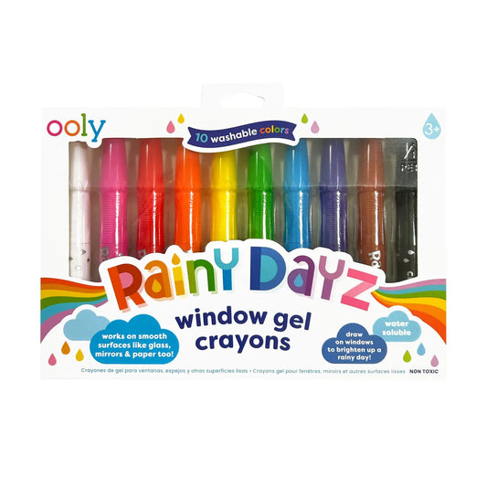 Rainy Dayz Window Gel Crayons- Set of 10