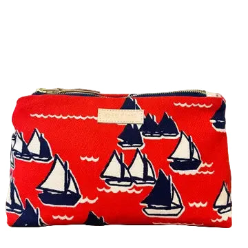 Sailing Makeup Bag - Red