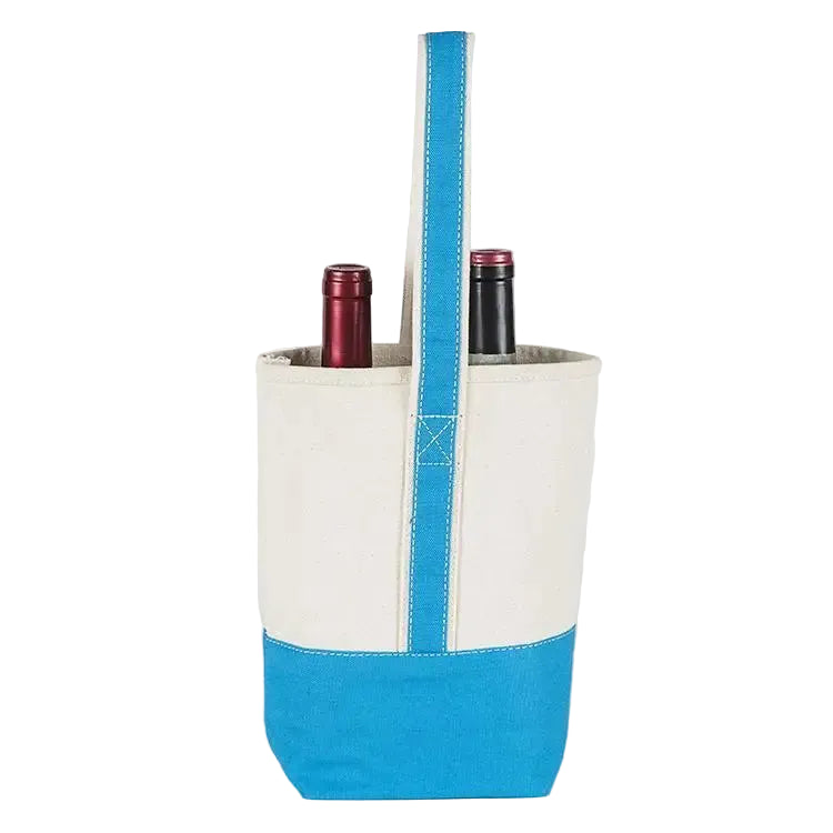 Wine Tote – Light Blue