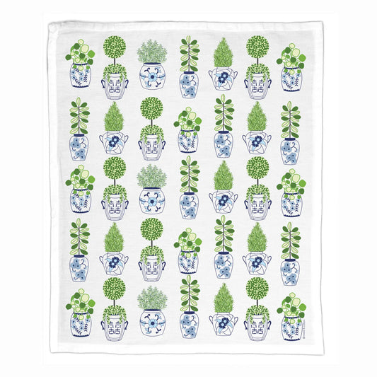 Tea Towel - Ginger Jar Planters