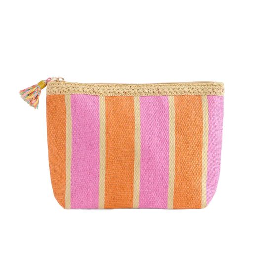 Pink and Orange Zip Pouch
