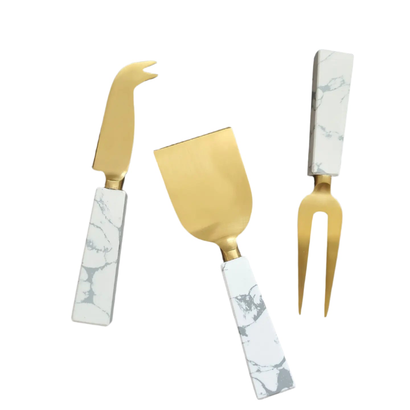 Marble Handle Cheese Set