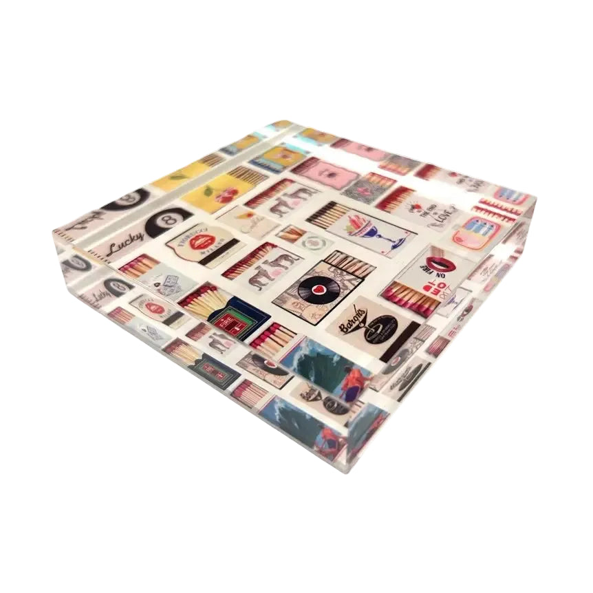 Acrylic Napkin Weight- Matches