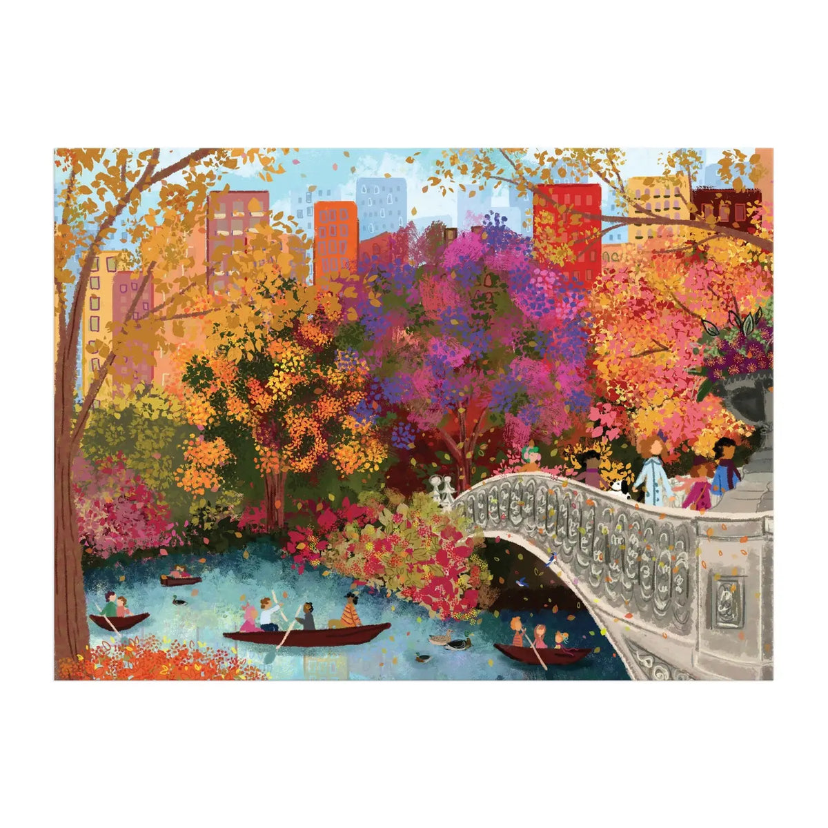 Autumn Bridge 1000 Piece Puzzle