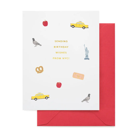 Birthday Wishes from NYC Greeting Card