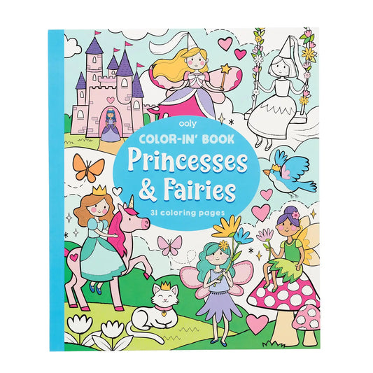 Color In Book- Princess and Fairies