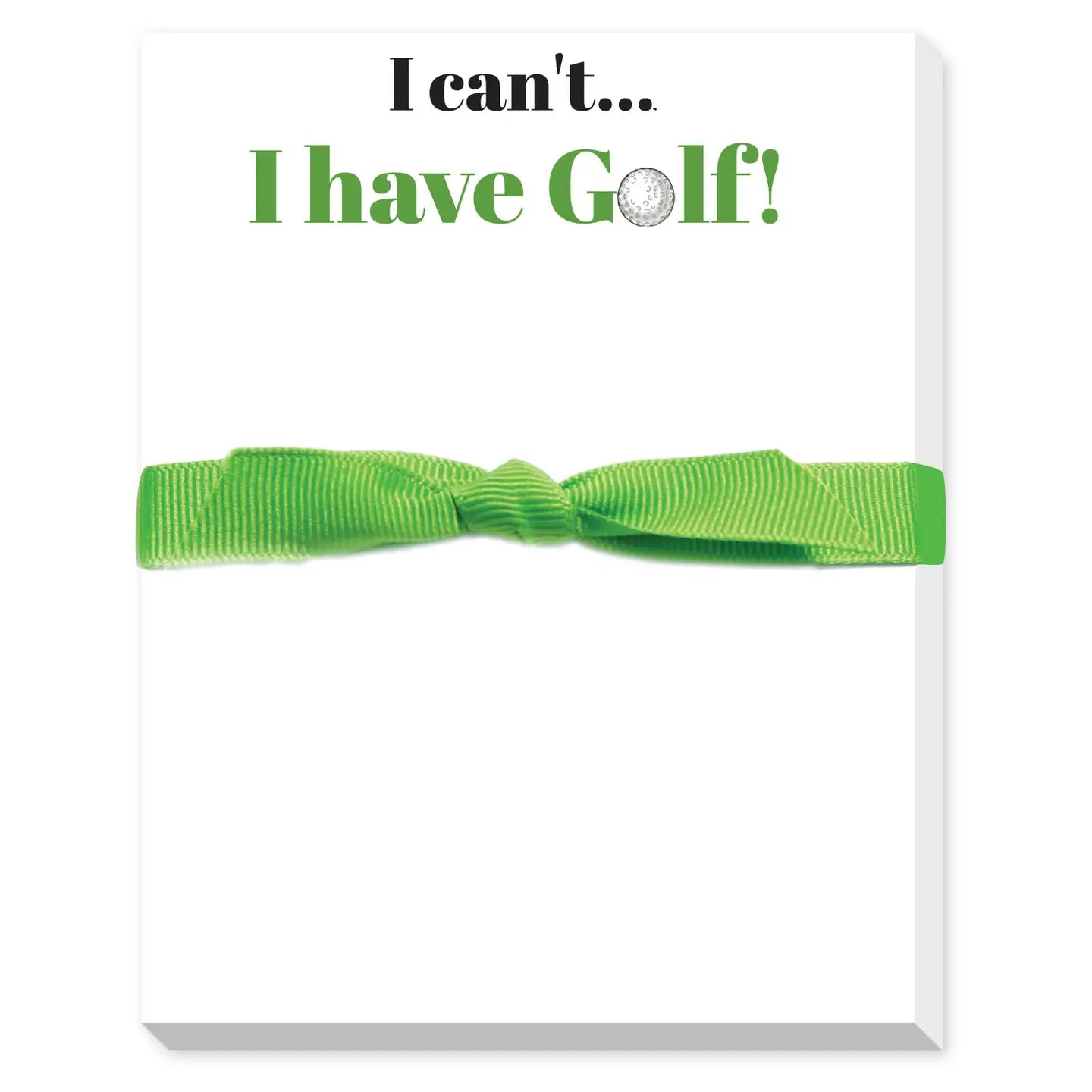 I Can't I Have Golf Mini Notepad