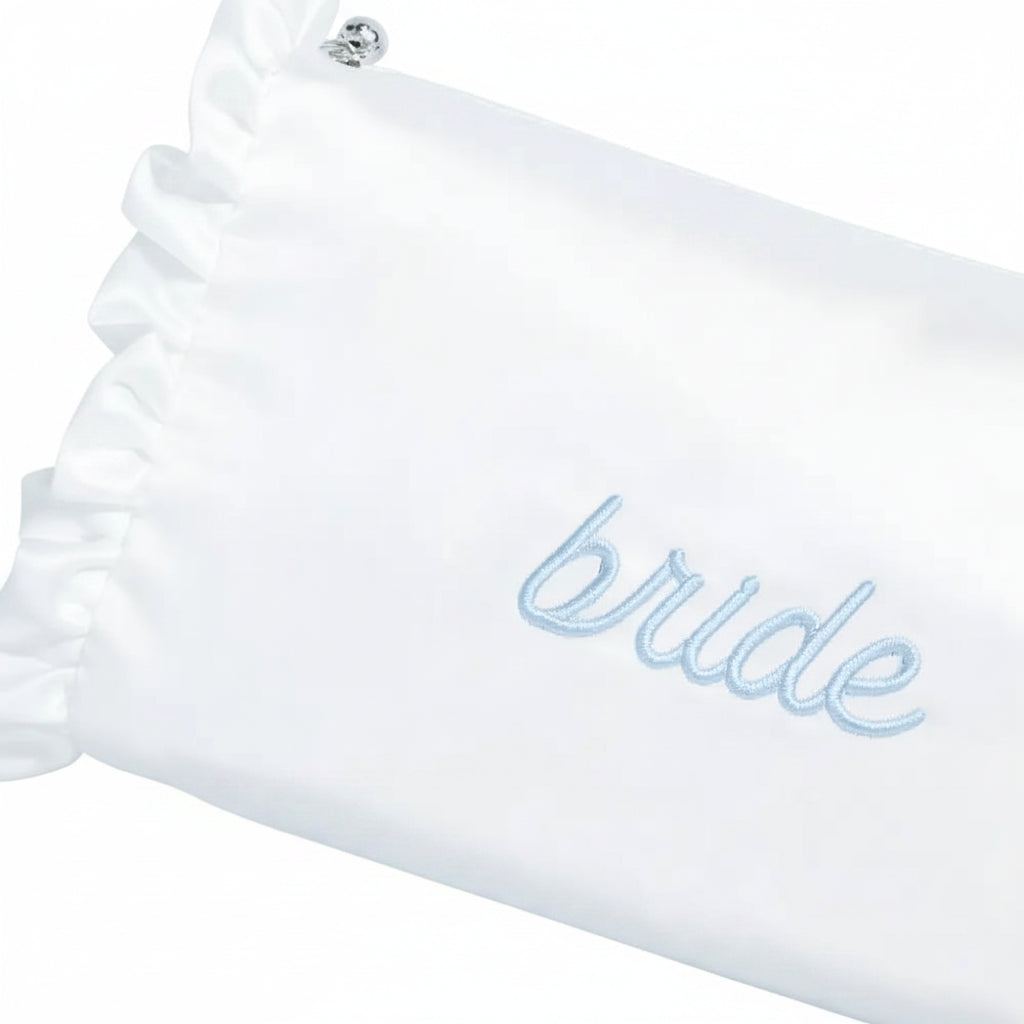 Ruffle Bride Cosmetic Bag