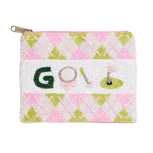 Beaded Golf Pouch