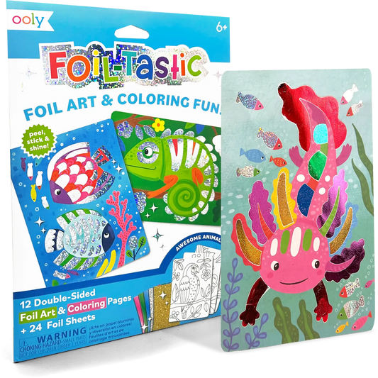 Foil-Tastic Foil Art and Coloring Set- Awesome Animals