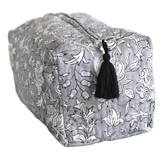 Vine Slate Cosmetic Bag - Black Tassel