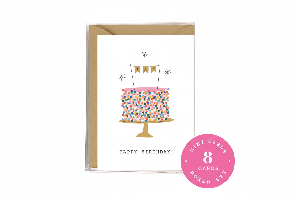 Happy Birthday! Mini Cards - Set of 8