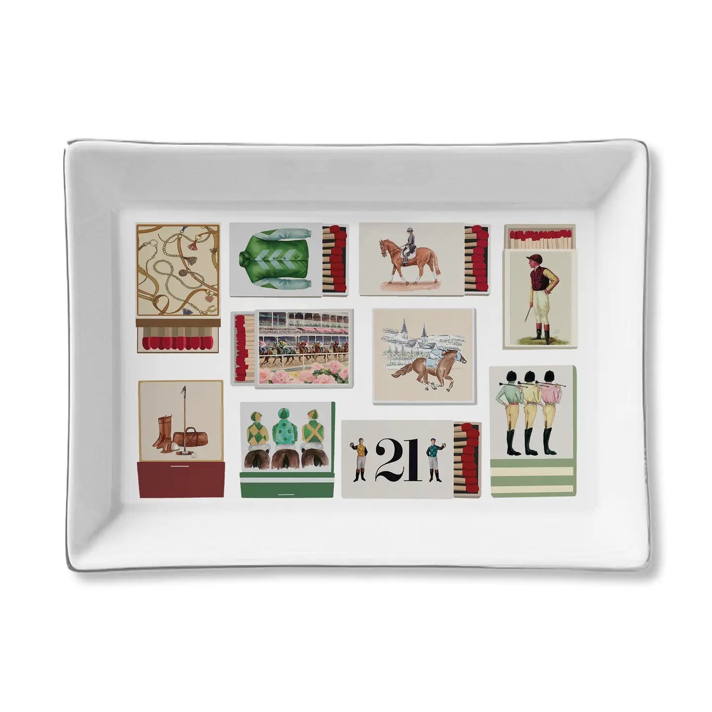Equestrian Matches Tray