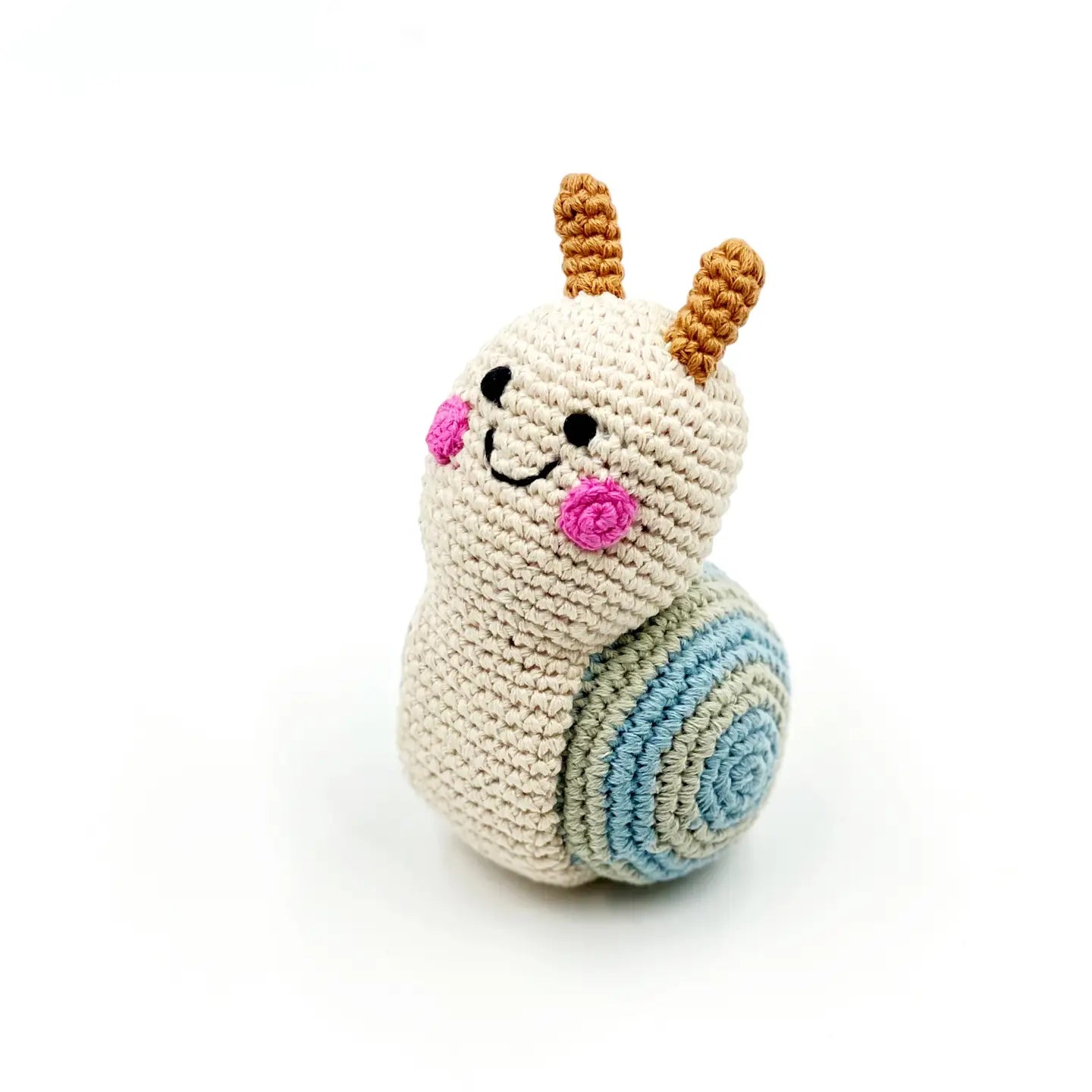 Crocheted Snail Rattle