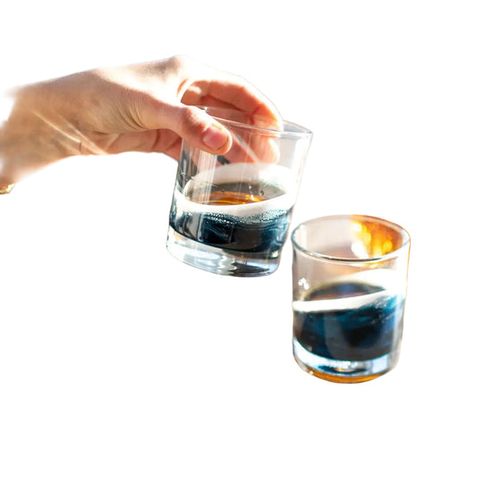Whiskey Glasses Set of 2- Navy
