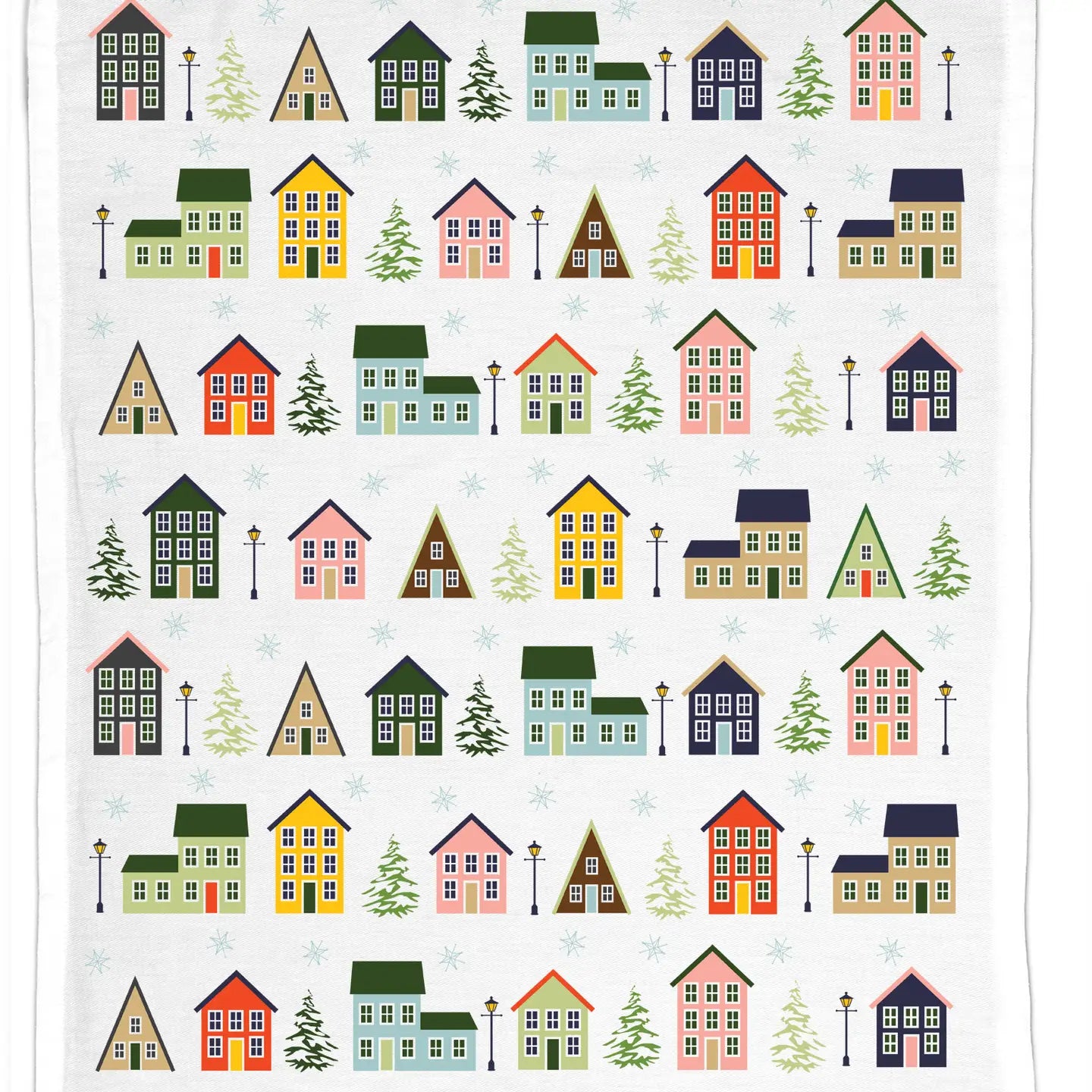 Tea Towel – Winter Town