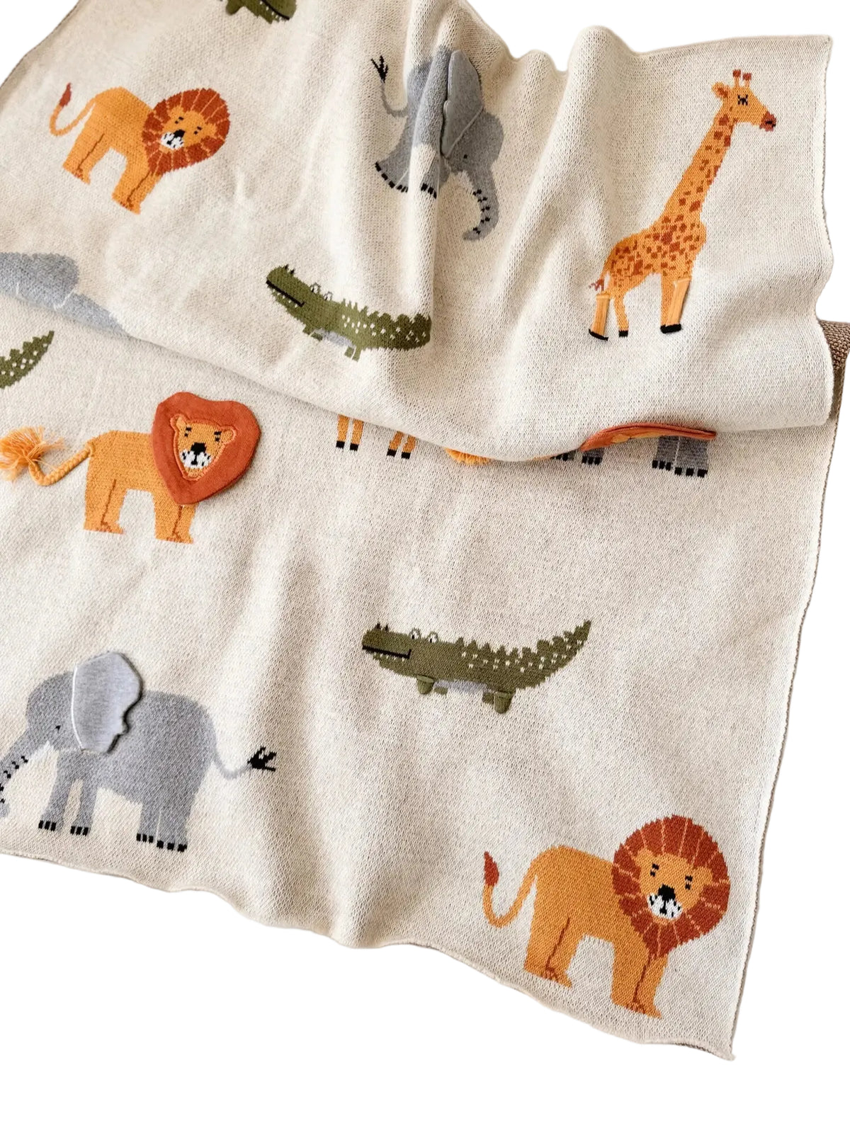Jungle Knit Baby Blanket