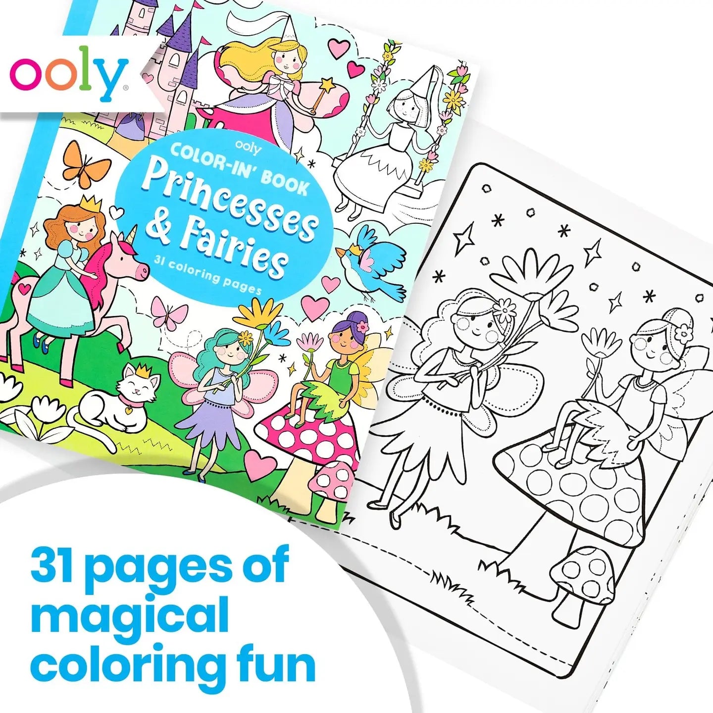 Color In Book- Princess and Fairies