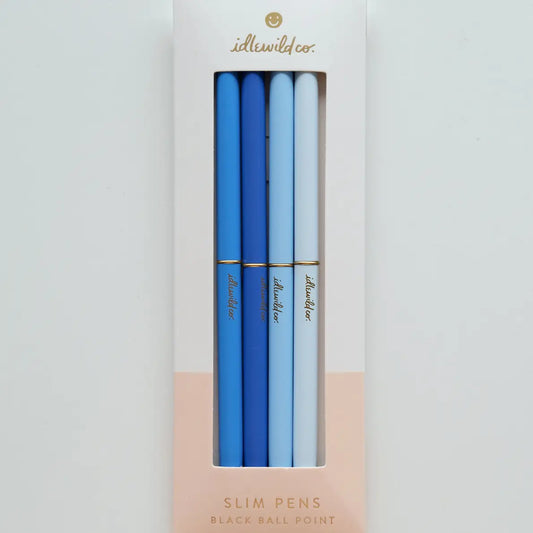 Blue Slim Pen Set