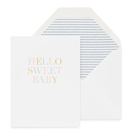 Hello Sweet Baby Greeting Card