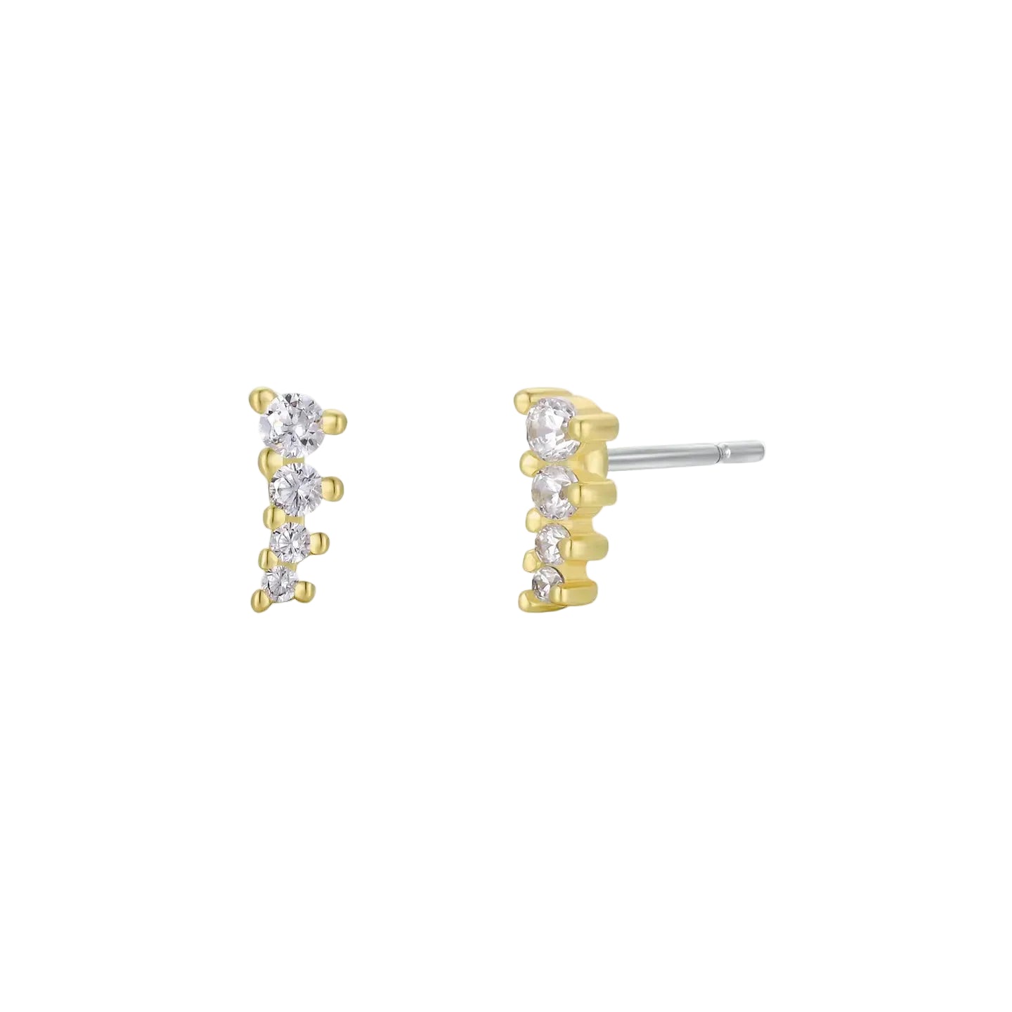 Mini Crawler Earrings - Natural