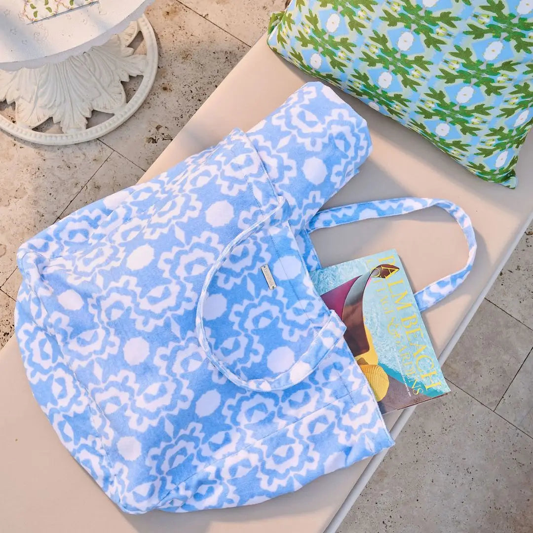 Aspen Chambray Terry Beach Tote