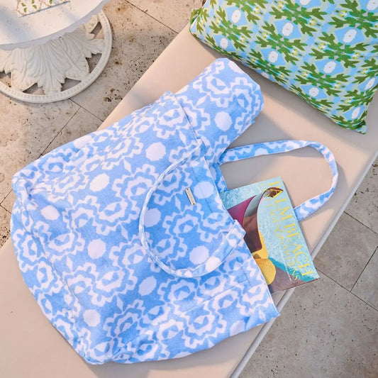 Aspen Chambray Terry Beach Tote