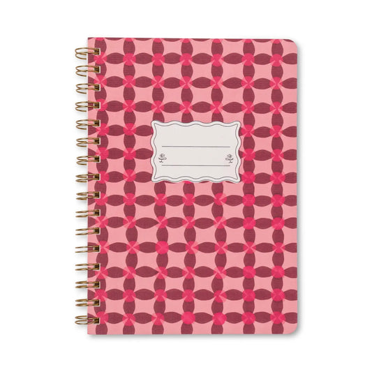 Small Wire Notebook-Pink