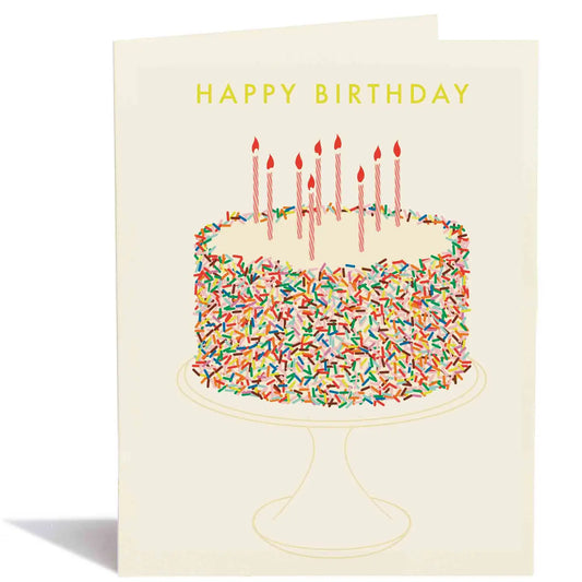 Birthday Sprinkle Cake Greeting Card