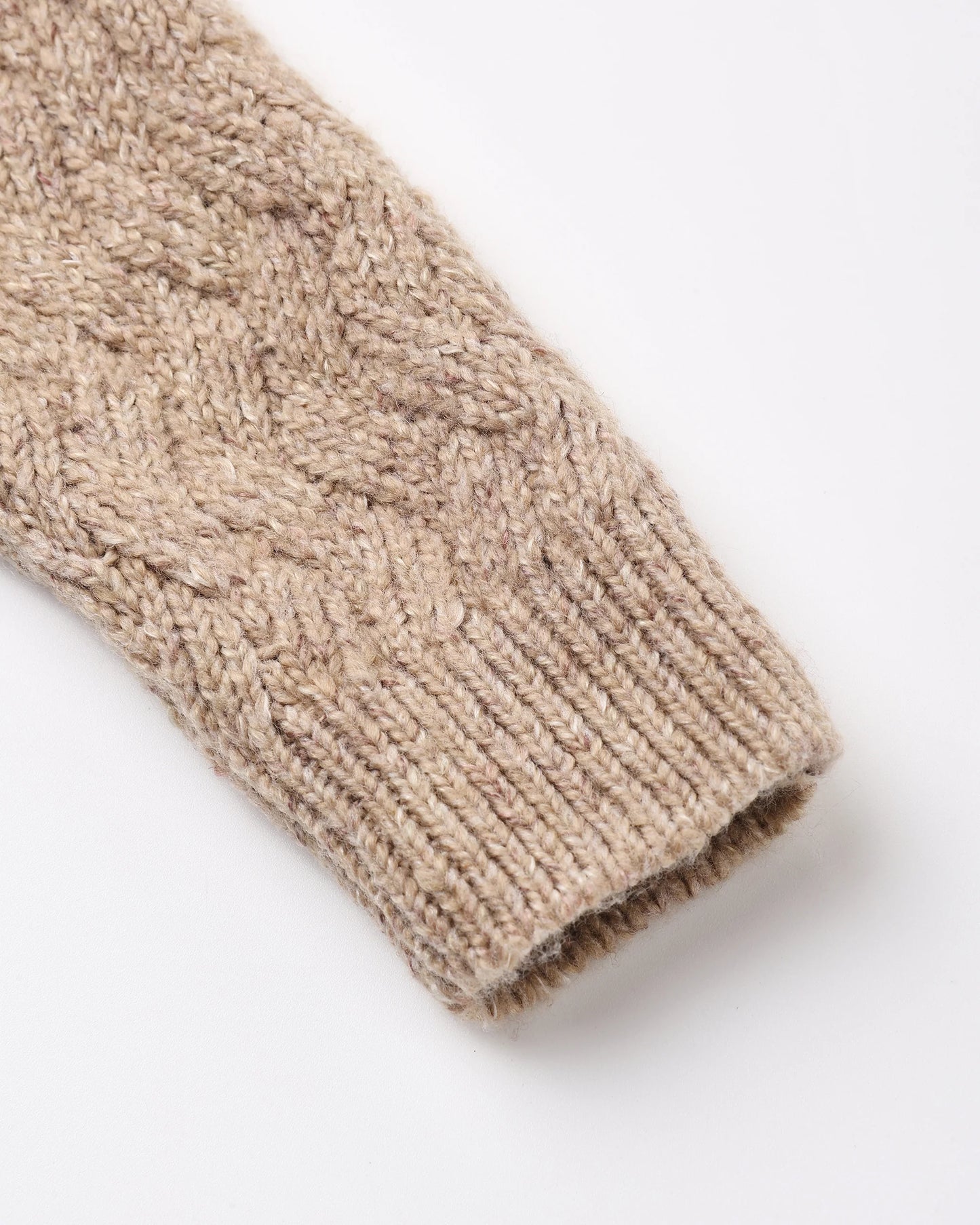 Knit Pant- Heathered Almond