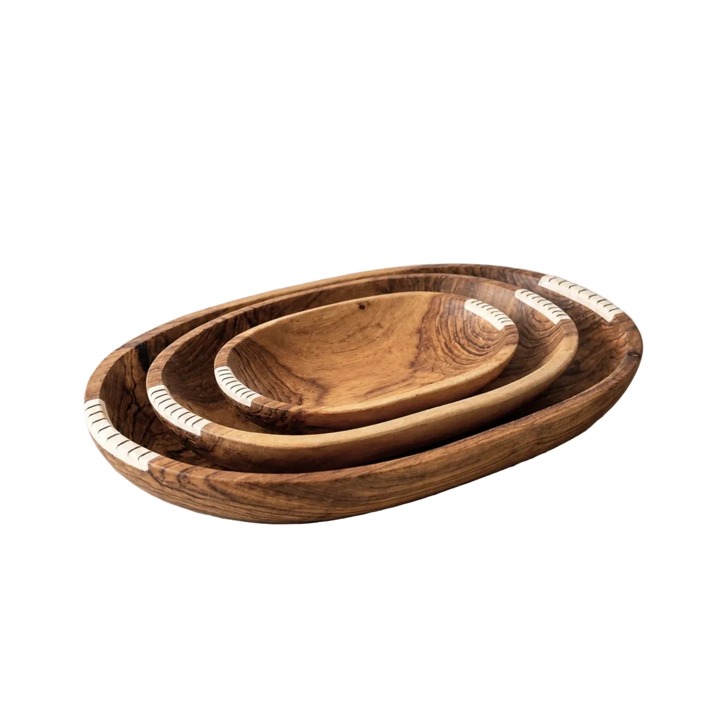 Olive Wood Nesting Bowl Set