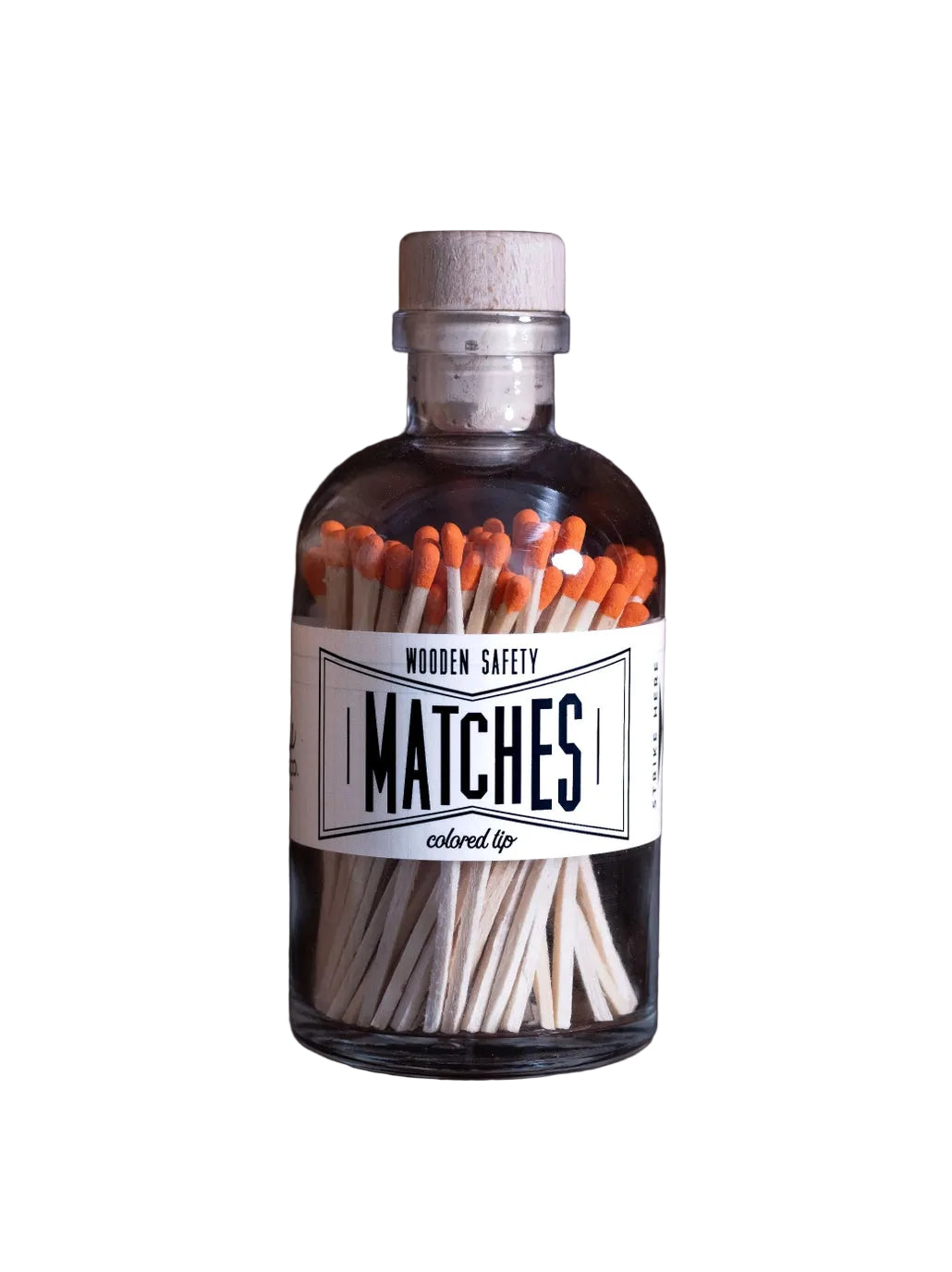 Cork Top Matches - Orange